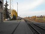 станция Шилуте: Вид с платформы в сторону Клайпеды