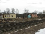 станция Изоча: Вид на станцию с западной стороны (направо - Невель)