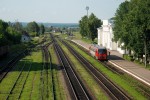 станция Новосокольники: Вид станции в сторону Дно и Себежа