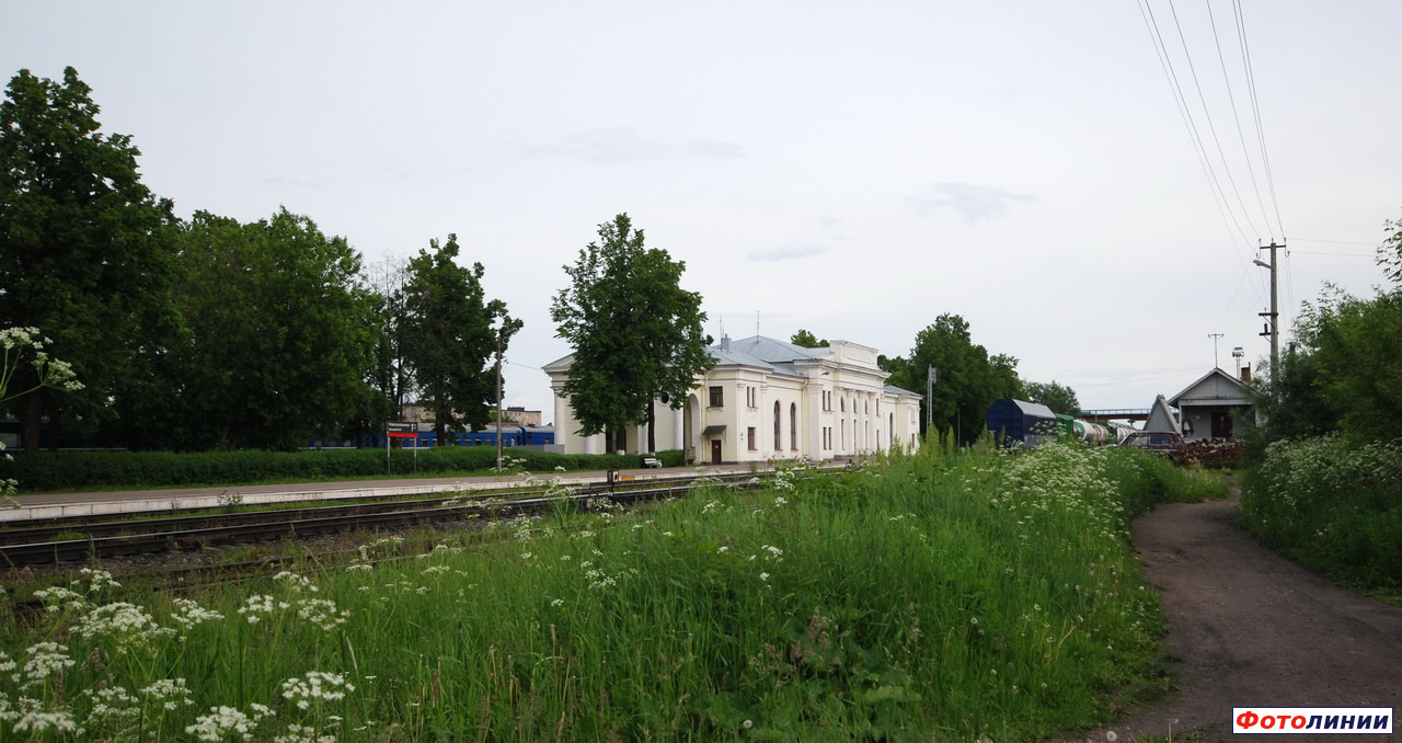 Вид на вокзал в сторону Невеля