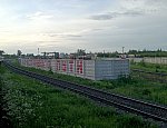 станция Новосокольники: Вид из южной горловины Себежского парка в сторону вокзала