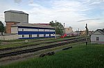 станция Новосокольники: Пути и здания локомотивного депо, вид в сторону Великих Лук и Невеля