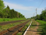 Пути и платформа (вид в сторону Санкт-Петербурга)