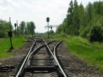 станция Самолуково: Путевое развитие в нечётной горловине (в сторону Витебска)