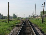 станция Локня: Вид на нечётную горловину в сторону Витебска