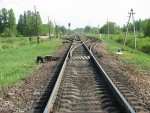 станция Лозовицы: Вид на нечётную горловину в сторону Витебска