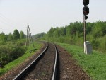 станция Лозовицы: Входной светофор Ч (со стороны Витебска)