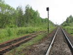 станция Судома: "Входной" светофор пути Псковской ГРЭС (вид со стороны Санкт-Петербурга)
