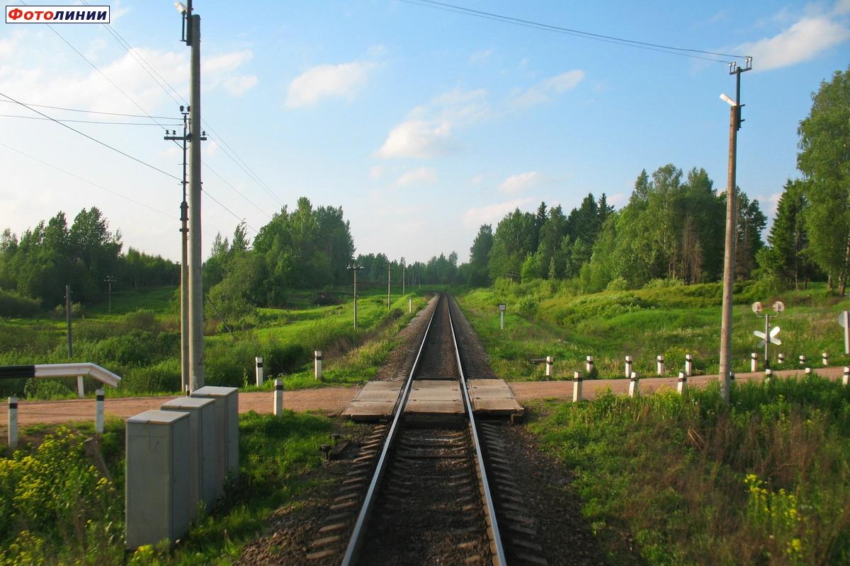 Вид в направлении ст. Дно