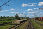 станция Новинка: Вид в направлении Санкт-Петербурга