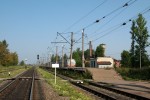 станция Оредеж: Высокая платформа, вид в направлении СПб
