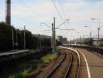 о.п. Боровая: Вид со 2-й платформы в сторону Витебского вокзала