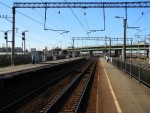 станция Шушары: Вид со второй платформы в сторону Петербурга