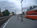станция Санкт-Петербург-Витебский: Вторая платформа. Вид в сторону Оредежа