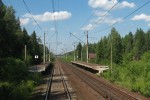 о.п. 63 км: Вид в сторону Санкт-Петербурга
