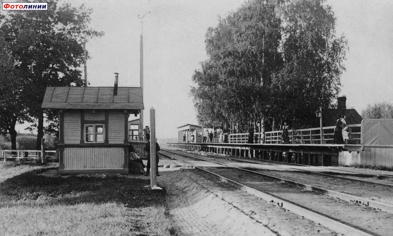 Вид остановочного пункта, 1890-1900 гг
