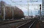 станция Павловск: Вид на горловину в сторону Санкт-Петербурга