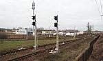 Выходные светофоры Ч2 и Ч1 станции Царскосельская малой Октябрьской железной дороги