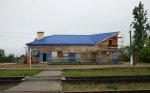 станция Ловша: Пассажирское здание на ремонте