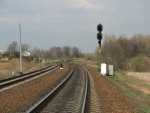 станция Чепино: Входные светофоры НГД и НГ (со стороны Полоцка)