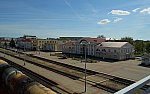 станция Полоцк: Вид с моста на вокзальный комплекс