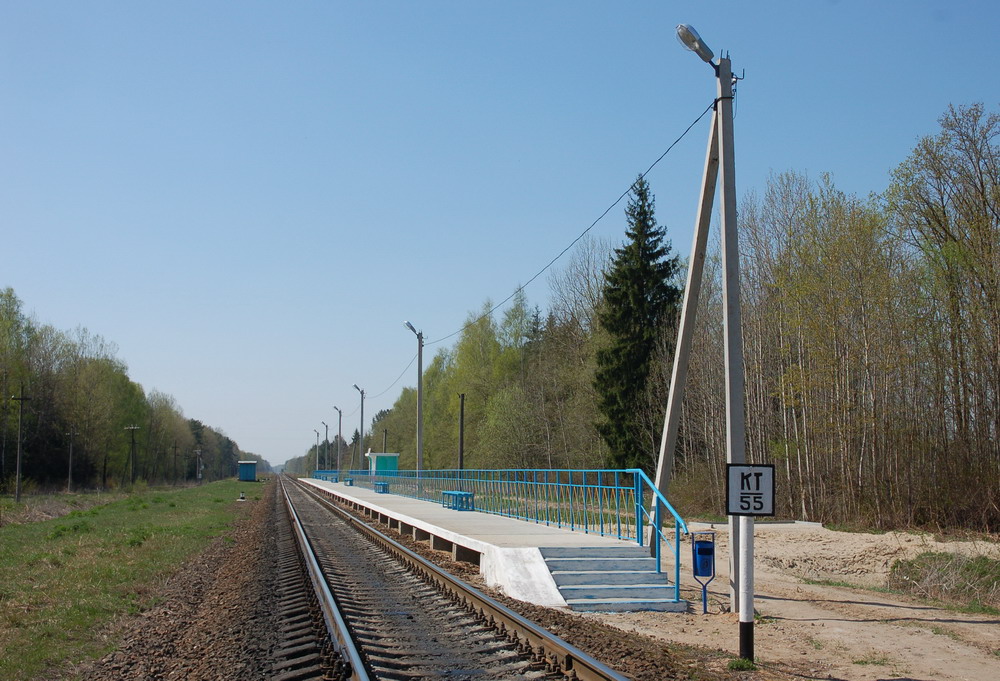 Вид платформы в сторону Осовца