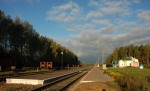 станция Осовец: Вид платформ в сторону Могилева