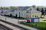станция Кричев I: Вокзал, вид с пешеходного моста
