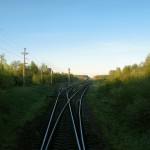станция Передольская: Вид от нечётной горловины