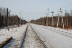 станция Кчёры: Вид в сторону ст. Передольская
