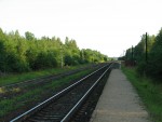 станция Кчёры: Вид в сторону Витебска