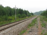 о.п. Низы: Вид бывшей станции в сторону Витебска