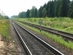 станция Куклино: Вид в сторону Витебска ("с привязкой")