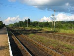 станция Леменка: Вид в сторону Санкт-Петербурга