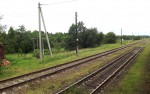 станция Серебрянка: Вид в сторону Луги