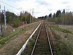 о.п. 62 км: Платформа, вид в сторону станции Фирово
