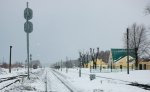 станция Климовичи: Вид платформ в сторону Кричева