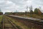 станция Люболяды: Пассажирская платформа, вид в сторону Новгорода