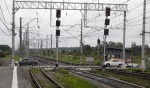 станция Новолисино: Светофоры ЧМ5А, ЧМ1 (вид в сторону Тосно/Новгорода)