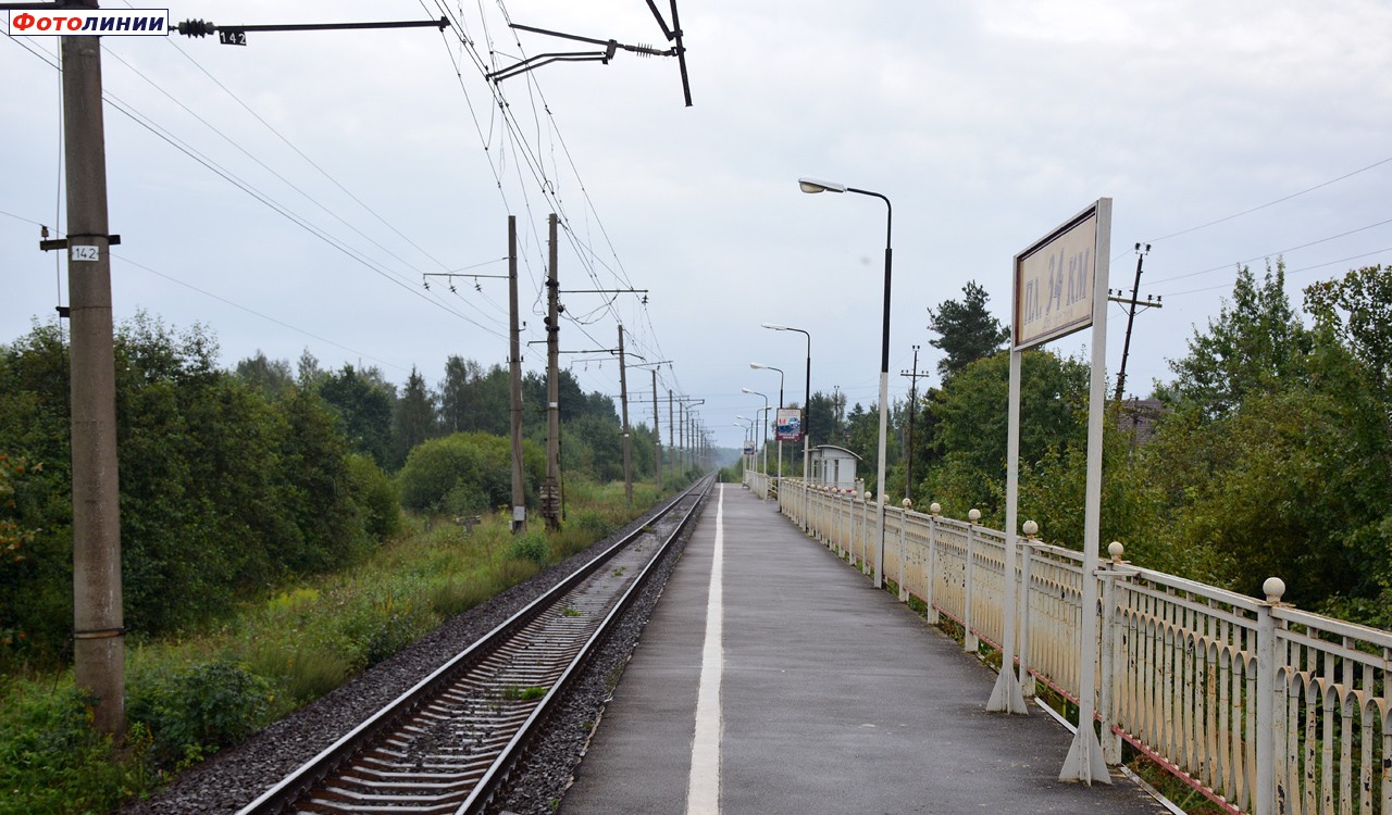 Вид с платформы в сторону Новолисино