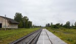 станция Рогавка: Вид со 2-й платформы в сторону Новолисино