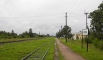 станция Рогавка: Вид с платформы в сторону Новгорода