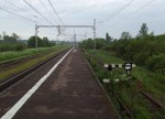 станция Чудово-Новгородское: Вид в сторону Новгорода, продолжение тупикового пути