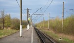 о.п. Мясной Бор: Вид с платформы в сторону Новгорода