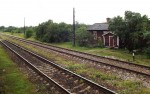 станция Серебрянка: Вид в сторону Пскова