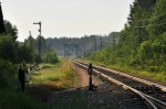станция Скакулино: Вид от стрелочного поста в сторону Селижарово, привод семафора