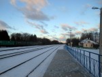 станция Румино: Вид первой платформы в сторону Орши