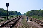 станция Кричев II: Вид с переезда в сторону Кричева-1