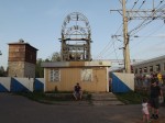 станция Бабаево: Магазин "Алёнушка" и строящийся переходной мост