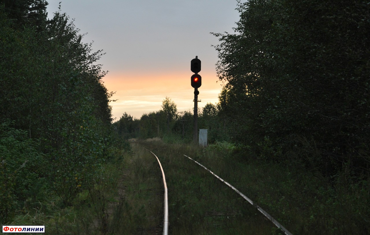 Входной светофор со стороны Котово